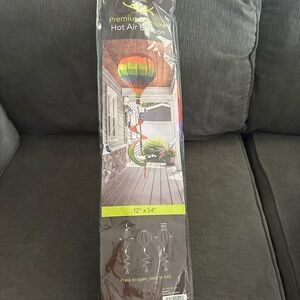 Rainbow Hot Air Balloon Wind Spinner